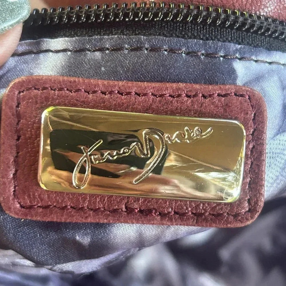 Junior Drake Vintage Cordovan Leather Hobo Bag With Shoulder Strap - Picture 5 of 7